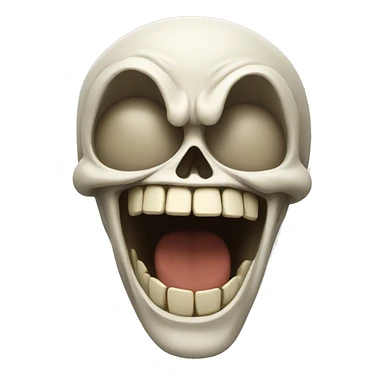skullface laughing sticker