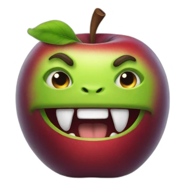 Beast with apple sticker