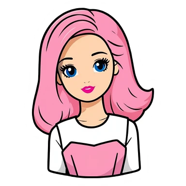 Barbie sticker