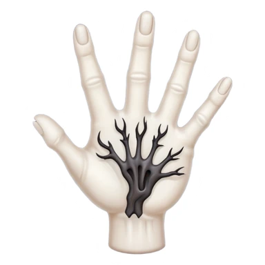 Quiero que me crees un emoji de Cosa que Addams sticker