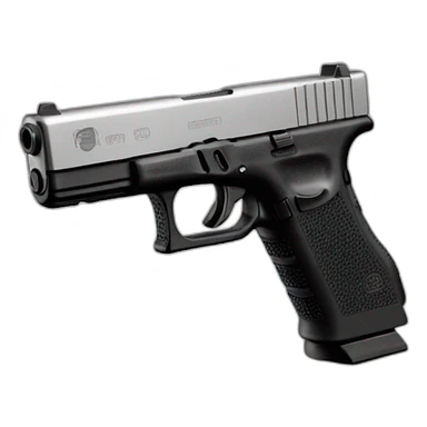 Pistol glock 17 sticker