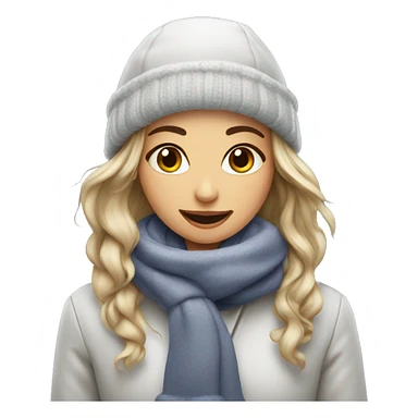 Coffe girls in winter sticker