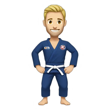 No gi bjj guy sticker