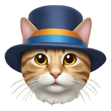 Cat in a hat sticker