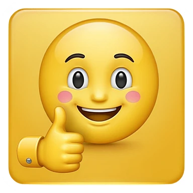 thumbs up emoji, positive and bold sticker
