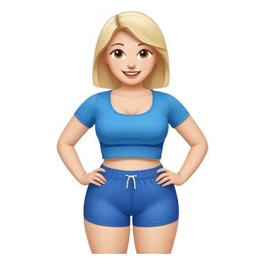 Slim thick white girl fat ass thick thighs Not fat sticker