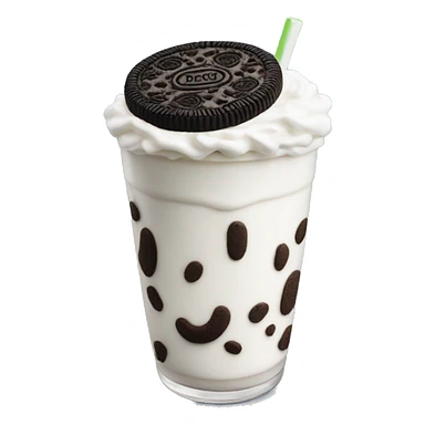 Lifesize oreo cookie shake sticker