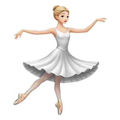 white female dance sticker