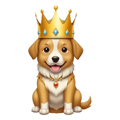 Perro corona sticker