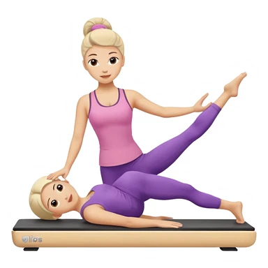 pilates girly doing pilates sticker