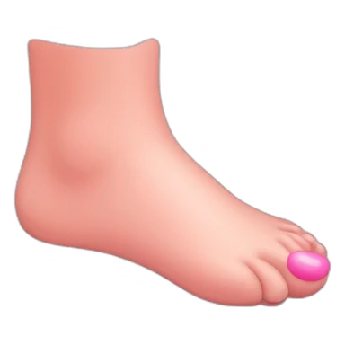 pink feet sticker