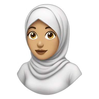 a woman hijab muslim sticker