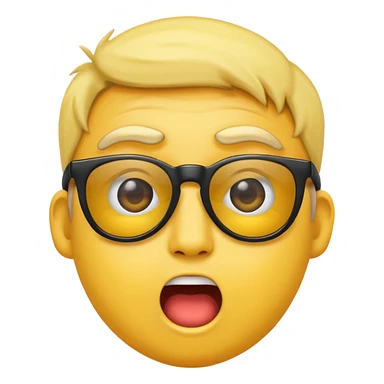 an emoji pulling down his sunglasses looking surprised sticker