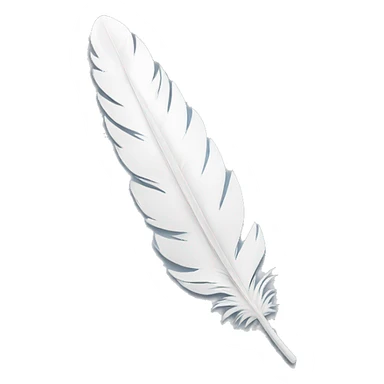 white feather sticker