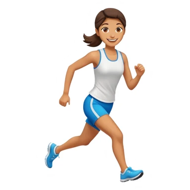 Running girl  sticker