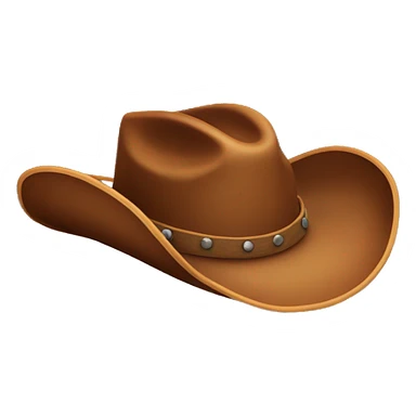 brown cowboy hat  sticker