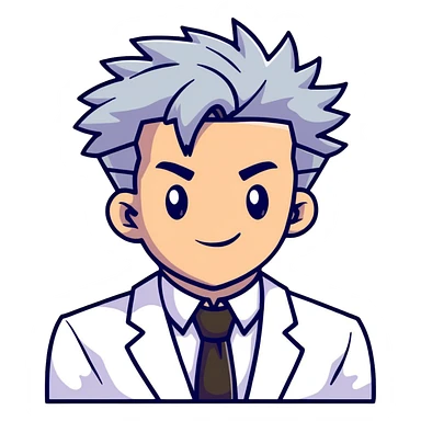 Professor Oak from Pokemon sticker