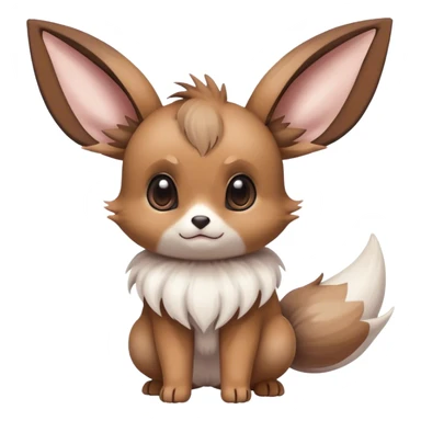 Minccino-Eevee-creature-hybrid sticker