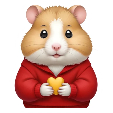 hamster with a sweater sticker