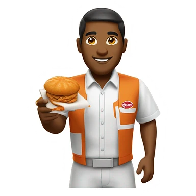 Popeyes employee sticker