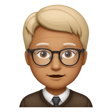 Face glasses grolzy sticker