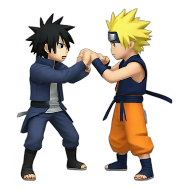 Sasuke vs Naruto sticker