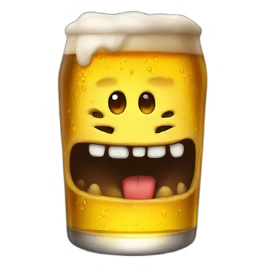 Beer monster sticker
