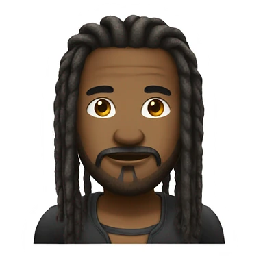 grand homme noir avec des dread locks sticker