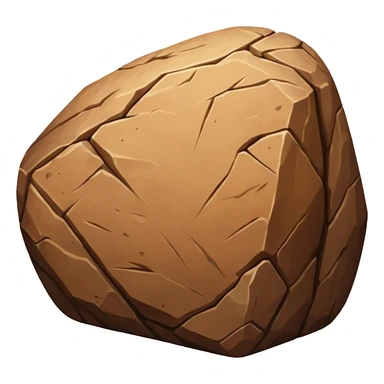 make a brown rock  sticker