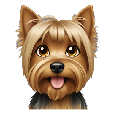 yorkshire terrier girl sticker