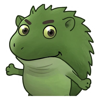 Sanic the Hedgehog, standing with arms out, blue cartoon, meme style sticker