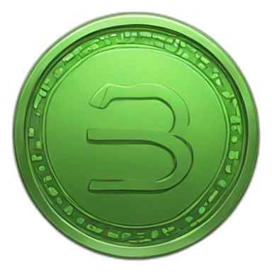 Coin discord green sticker