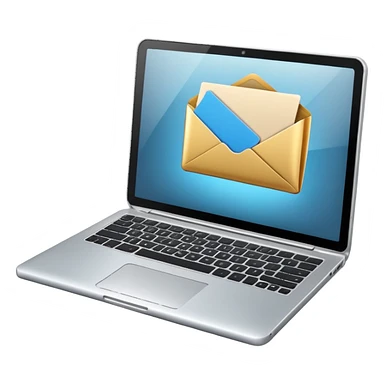 envelope digital laptop sticker