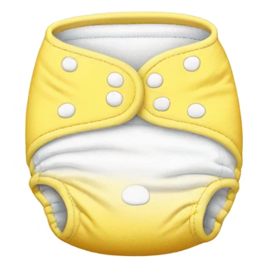 Diaper yellow spot puffy sticker