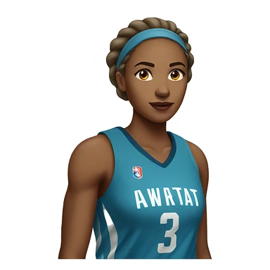 female basketball player sticker
