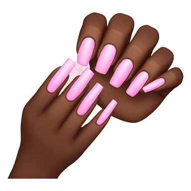 Pink nails  sticker