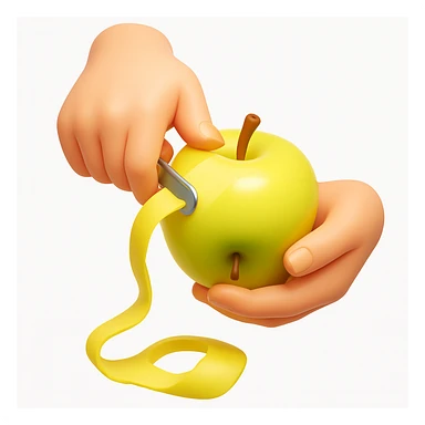 Convert the uploaded image into a 3D Apple-style emoji — preserve the key shapes, colors, and overall composition of the original image. Simplify the forms into clean. Apply glossy textures, soft lighting, smooth shading, and render everything in Apple emoji style on a clean white background

 sticker