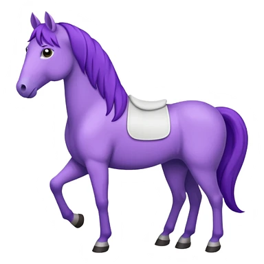 Purple horse wearing white t-shirt

 sticker