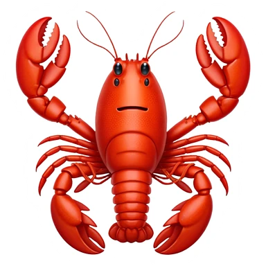Lobster smiling sticker