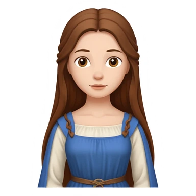 medieval woman  sticker