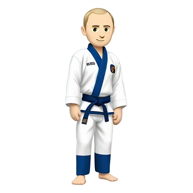 vladimir putin judoka full body sticker