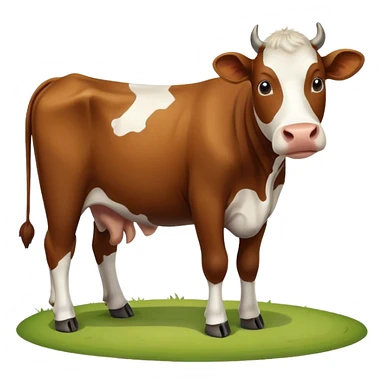 High resolution of A cow sticker