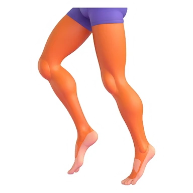 human leg showing calf muscle sticker