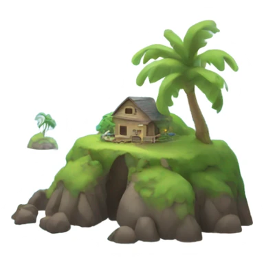 Small island sticker