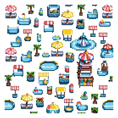 water park fun fair sticker