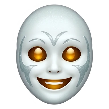 mask Ghost face glitter  sticker