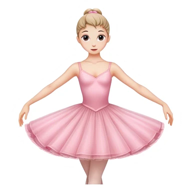 Ballerina in a pink dress sticker