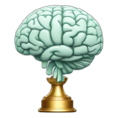 trophy like brain sticker