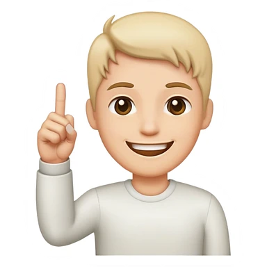 Smile with middle finger sticker