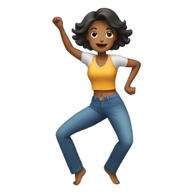 mujer bailando sticker